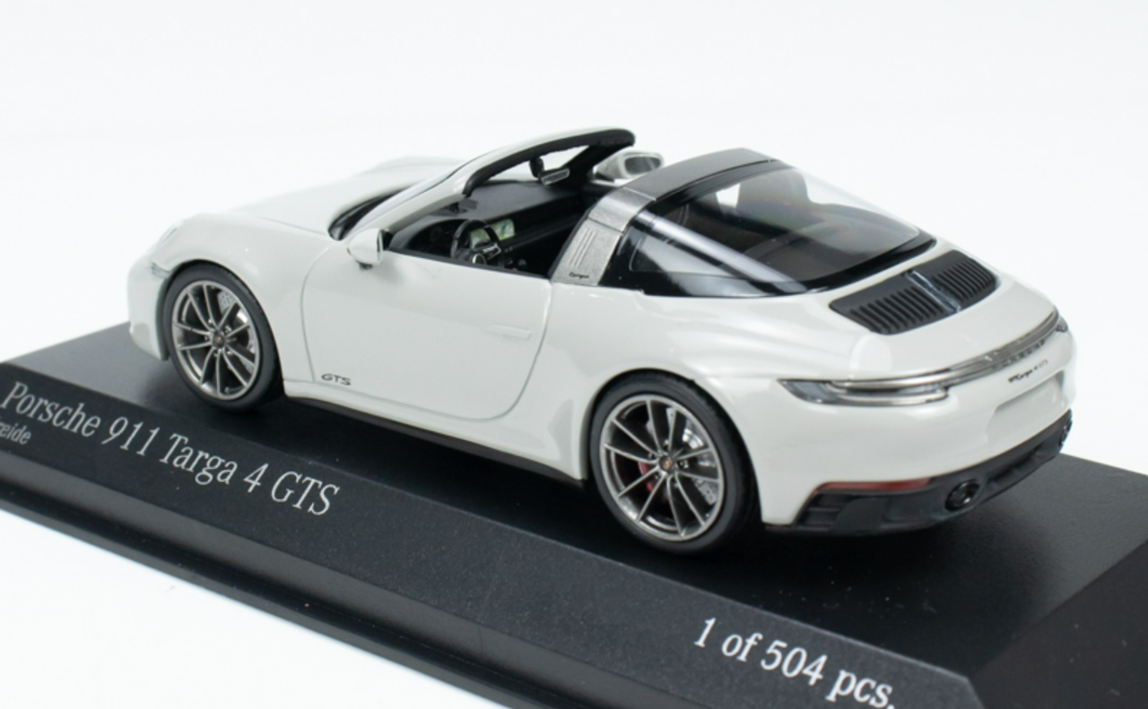 1/43 Minichamps 2022 Porsche (992) Targa 4 GTS (Chalk Grey) Car Model