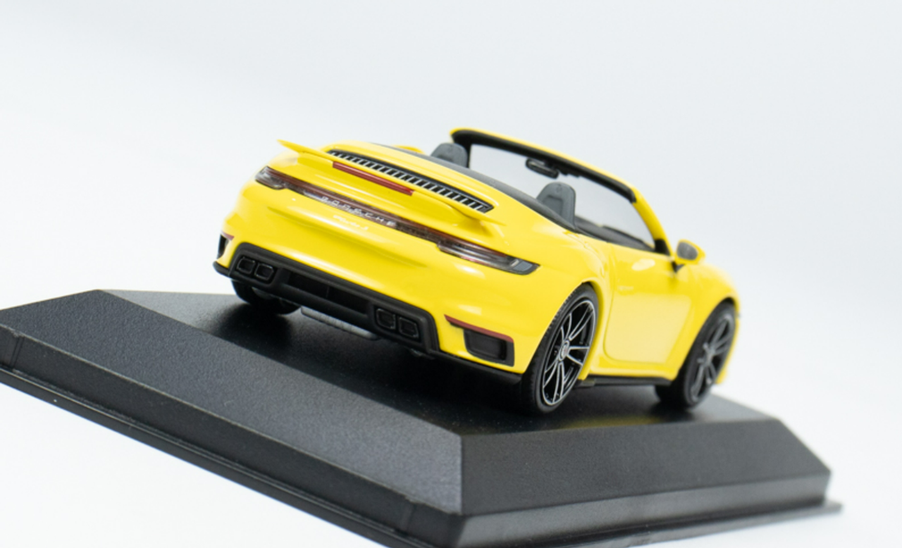  1/43 Minichamps 2019 Porsche 911 (992) Turbo S Convertible (Racing Yellow) Car Model