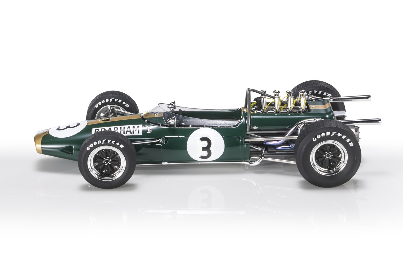 ミニカー Brabham BT19 1/18 Jack Brabham 1/18 GP Replicas 1966 Jack Brabham Brabham BT19 #3 Winner German
