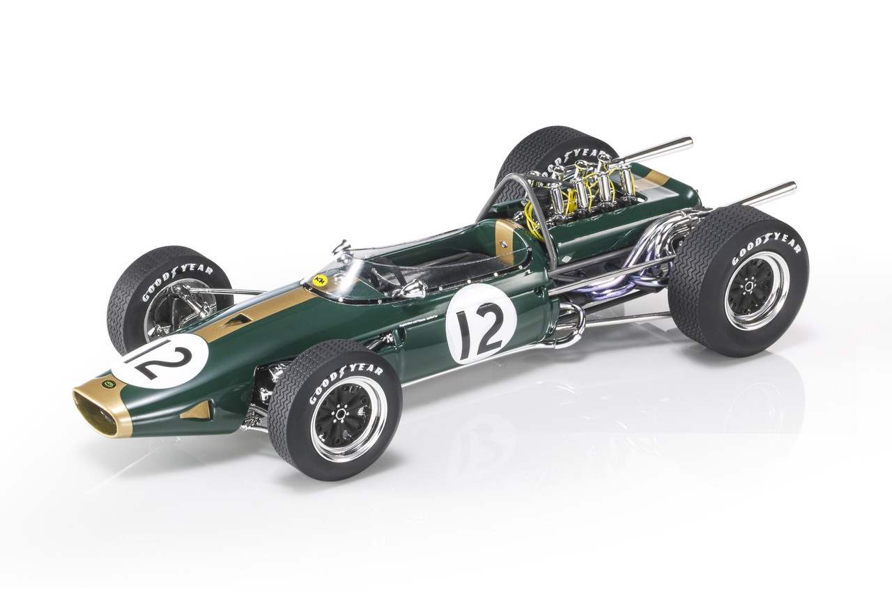 1/18 GP Replicas 1966 Jack Brabham Brabham BT19 #12 Winner French GP Formula 1 World Champion Car Model