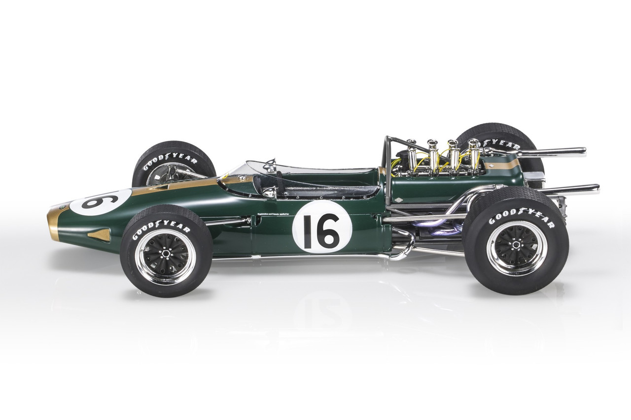 1/18 GP Replicas 1966 Jack Brabham Brabham BT19 #16 Winner Dutch GP Formula 1 World Champion Car Model