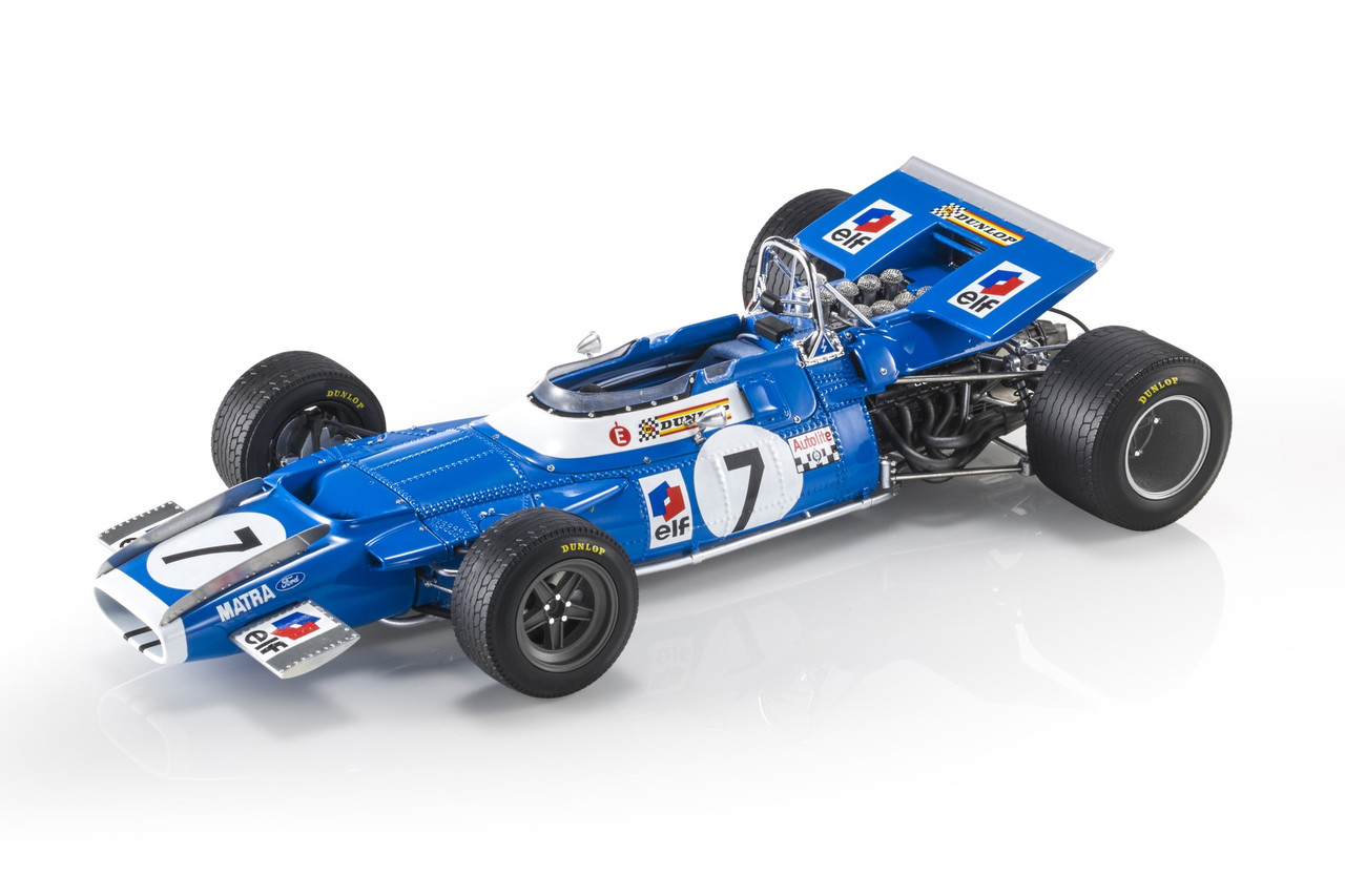 1/18 GP Replicas 1969 Jackie Stewart Matra International (Tyrrell) MS80 #7 2nd French GP Formula 1 World Champion Car Model