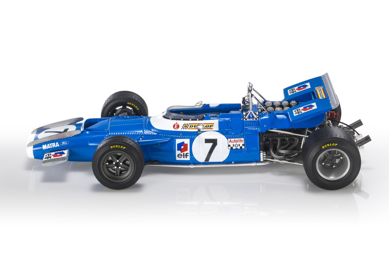 1/18 GP Replicas 1969 Jackie Stewart Matra International (Tyrrell) MS80 #7 2nd French GP Formula 1 World Champion Car Model