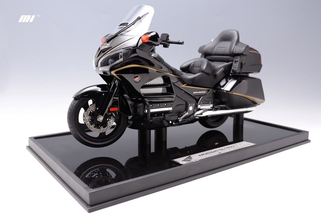 1/6 Motorhelix Honda Goldwing GL800 GL 1800 (Black) Diecast Opening Model