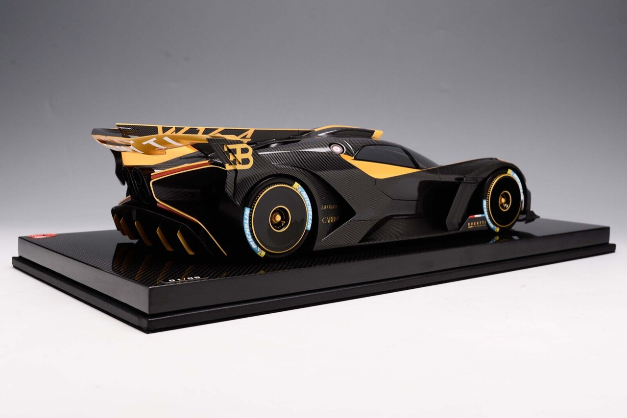 1/12 Bugatti Bolide (Carbon Bugatti Yellow) Resin Car Model