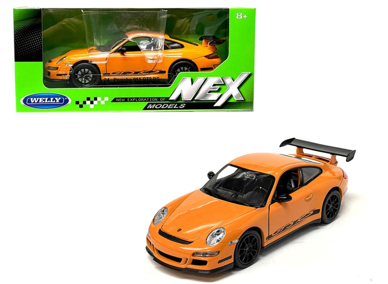 1/24 Welly Porsche 911 (997) GT3 RS (Orange) Diecast Car Model