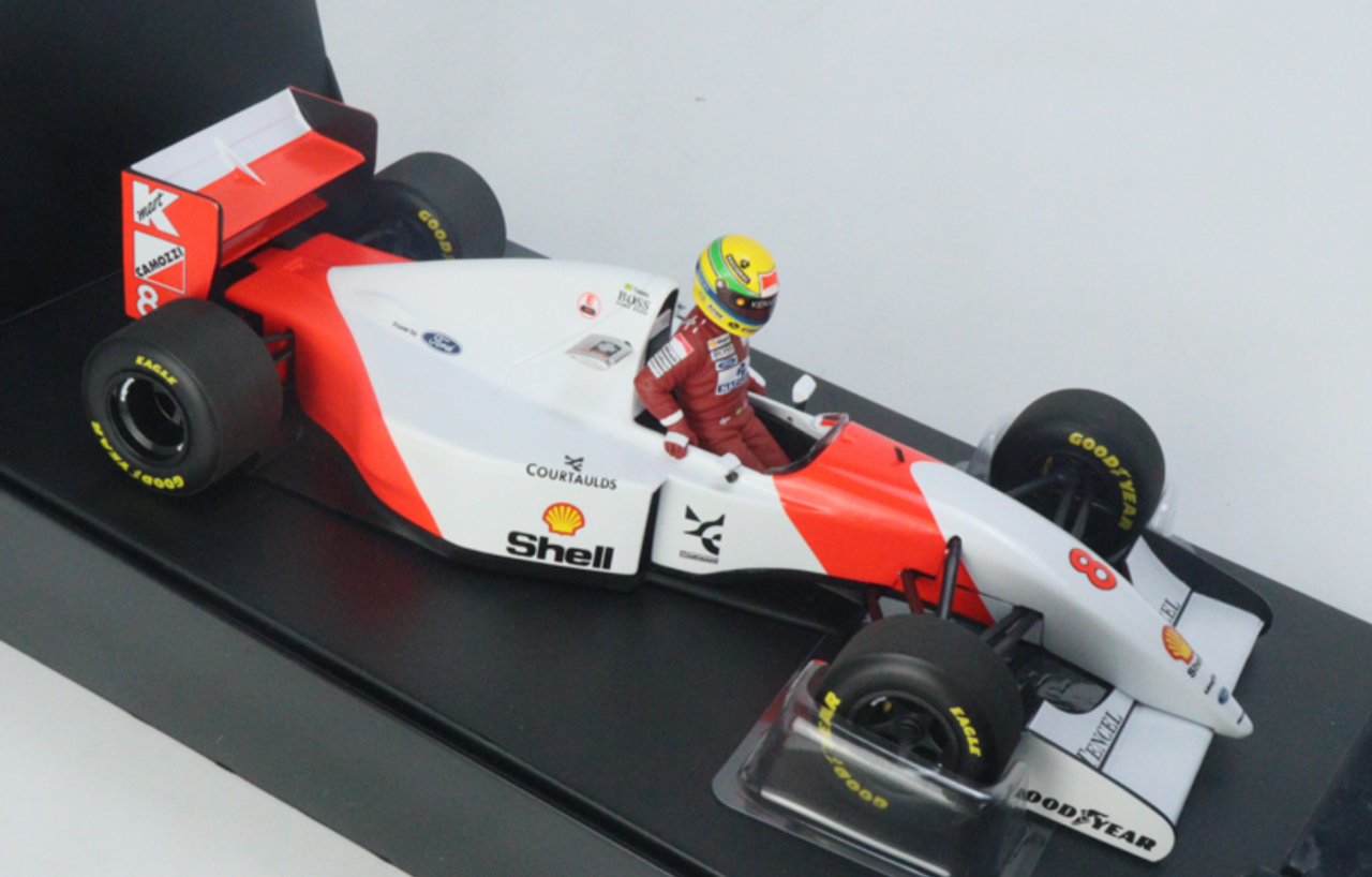 1/18 Minichamps 1993 Formula 1 Ayrton Senna McLaren MP4/8 #8 Winner Australian GP Car Model