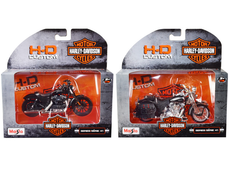 Harley-Davidson Motorcycles 6 piece Set Series 41 1/18 Diecast
