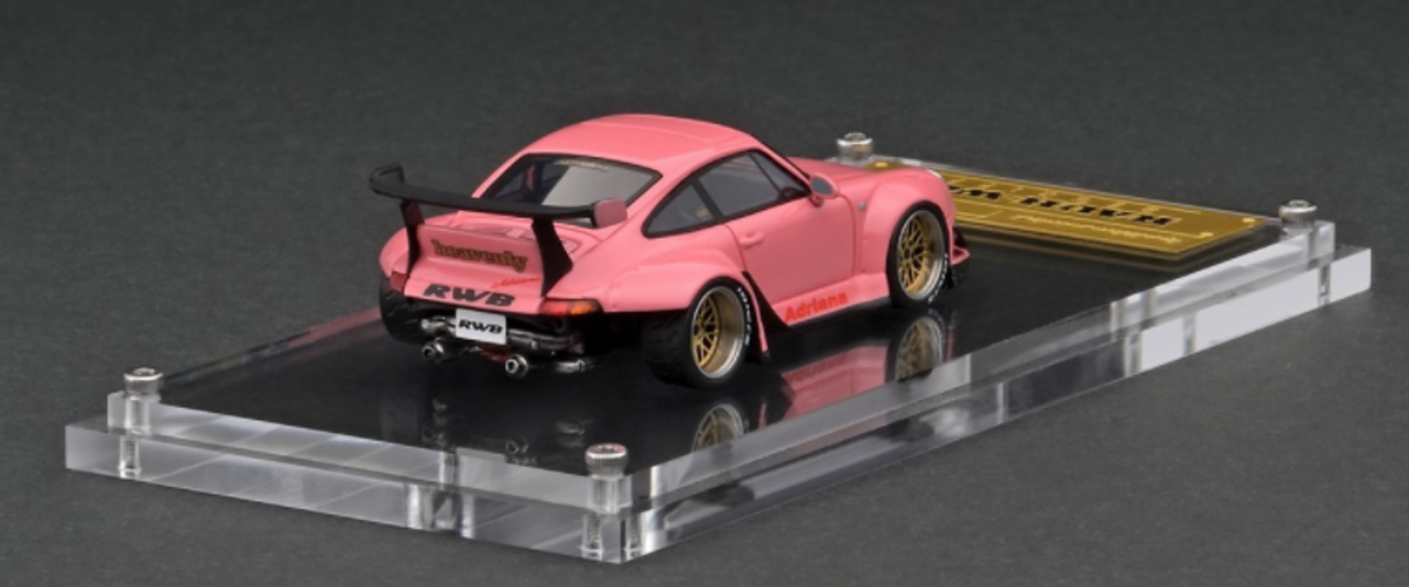 1/64 Ignition Model Porsche RWB 993 Pink Metallic Resin Car Model