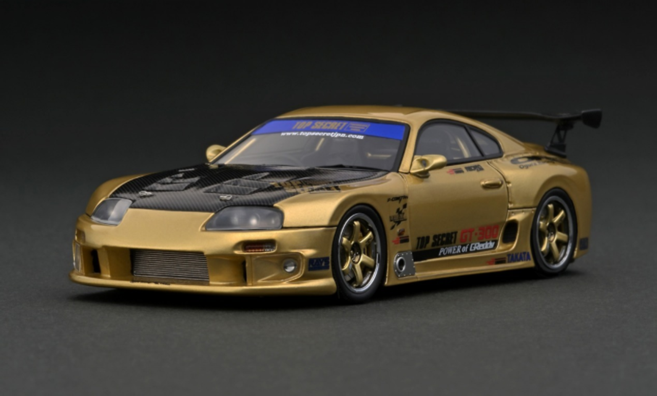 1/43 Ignition Model Toyota TOP SECRET GT300 Supra (JZA80) Gold