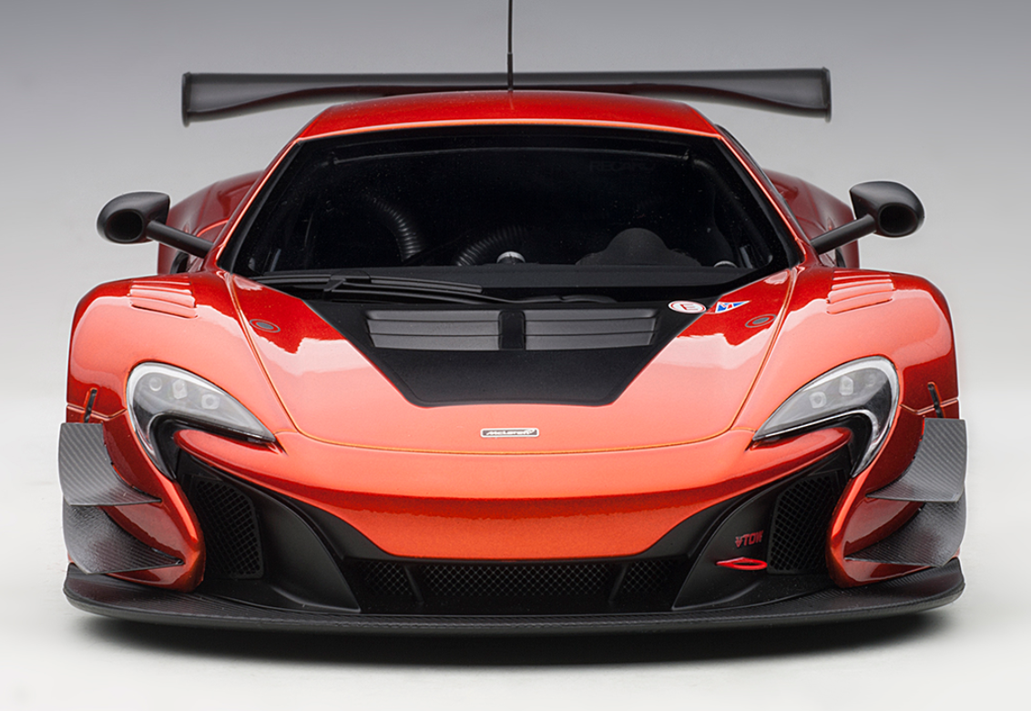 1 18 Autoart Mclaren 650s Gt3 Volcano Orange Black Accents