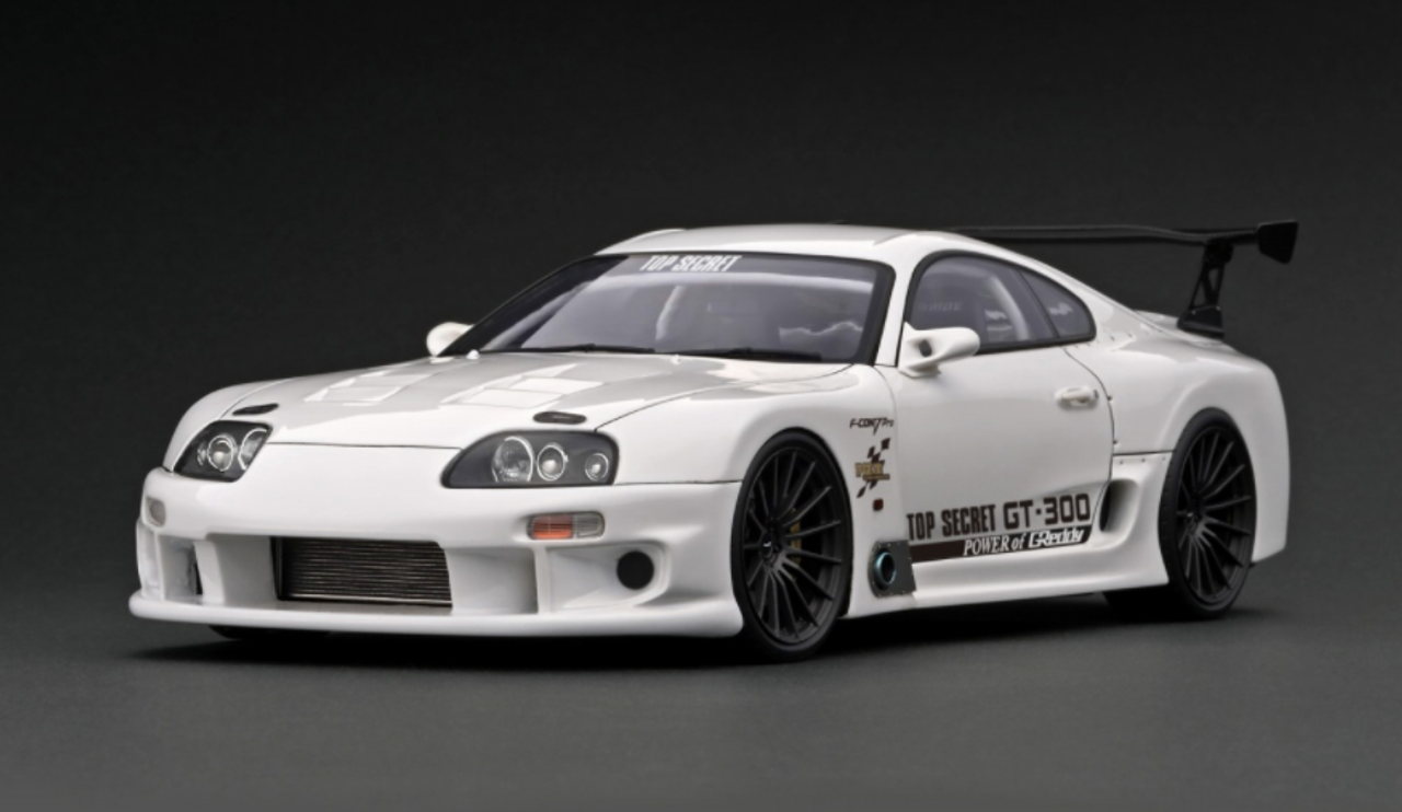  1/18 Ignition Model  Toyota TOP SECRET GT300 Supra (JZA80) White