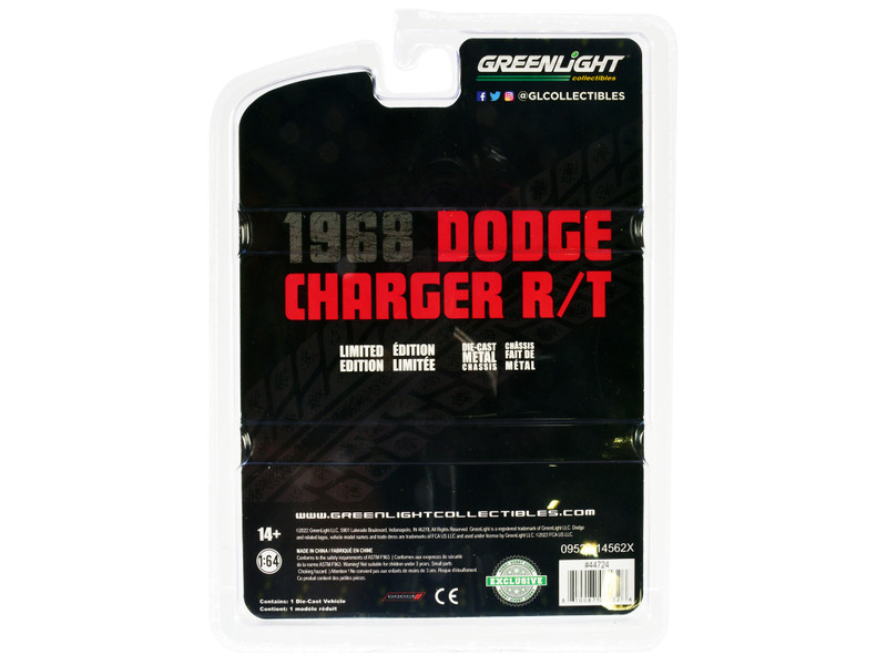 1968 Dodge Charger R/T Black 