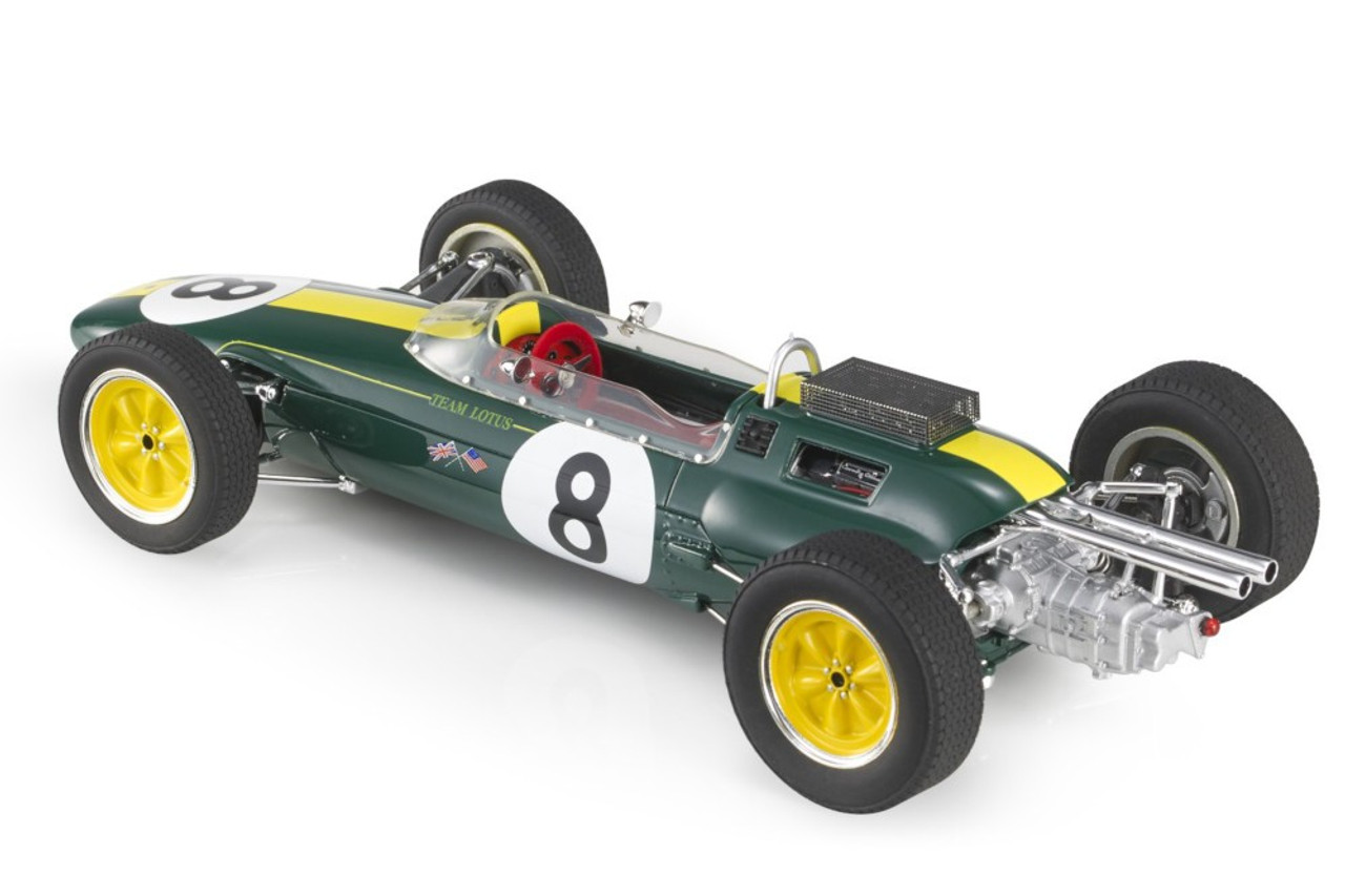 1/18 GP Replicas 1963 Lotus 25 Campeon Del Mundo GP Italia Jim Clark #8 Car Model