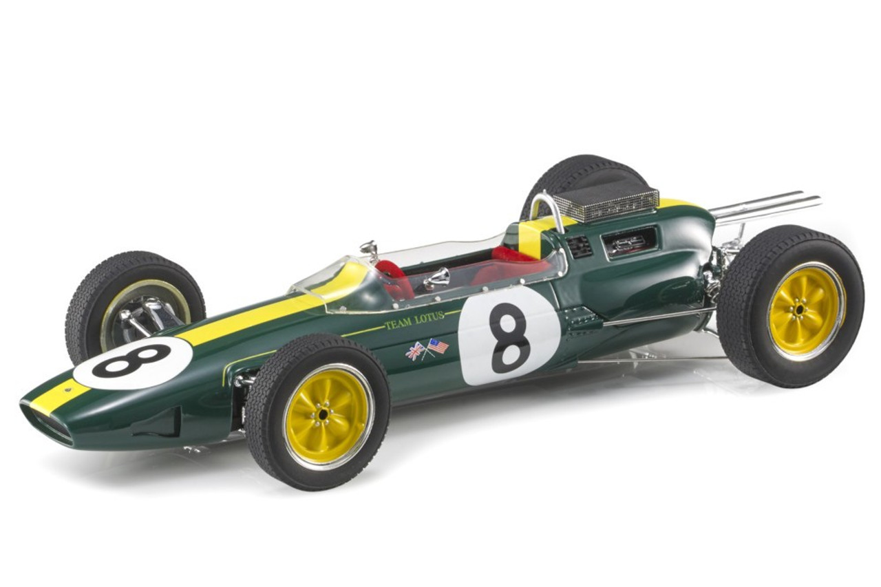 1/18 GP Replicas 1963 Lotus 25 Campeon Del Mundo GP Italia Jim Clark #8 Car Model