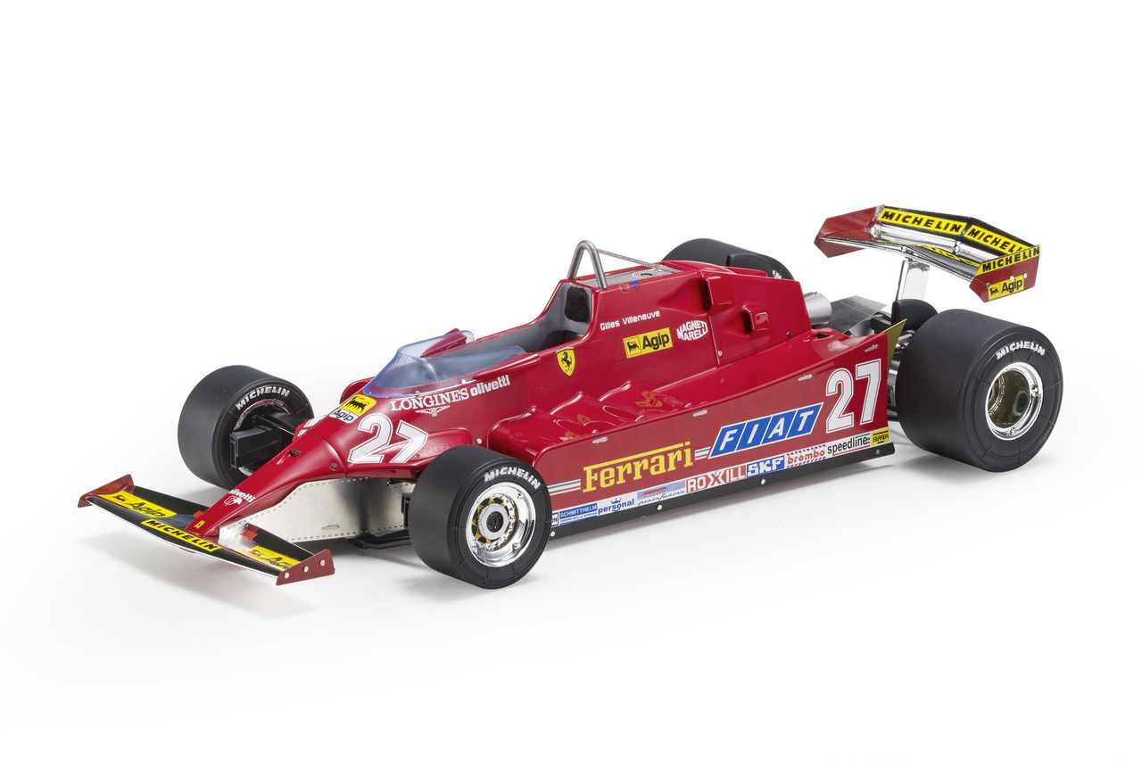 1/18 GP Replicas 1981 Gilles Villeneuve Ferrari 126CX #28 Formula 1 Car Model