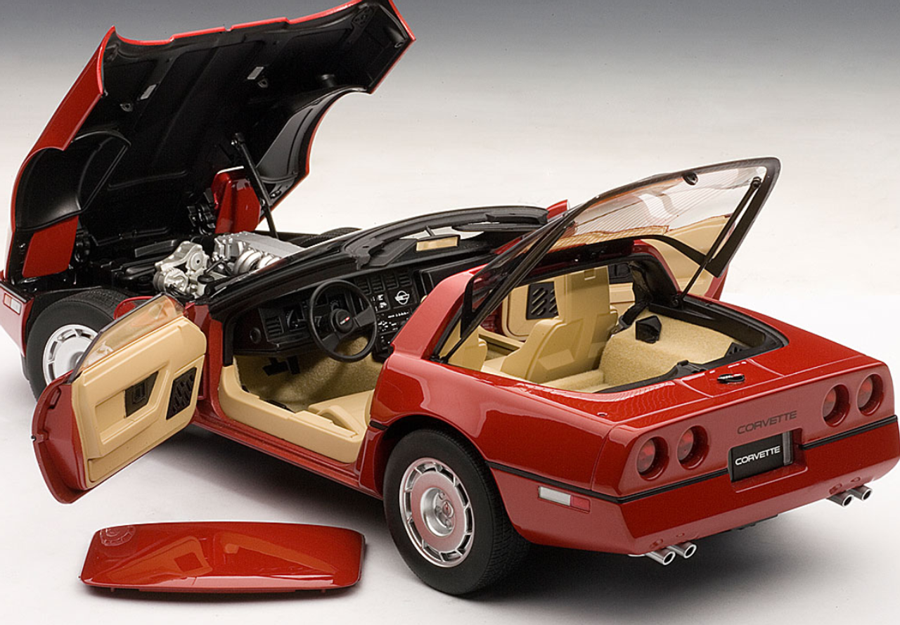 1/18 AUTOart 1986 Chevrolet Chevy Corvette C4 (Bright Red) Car Model