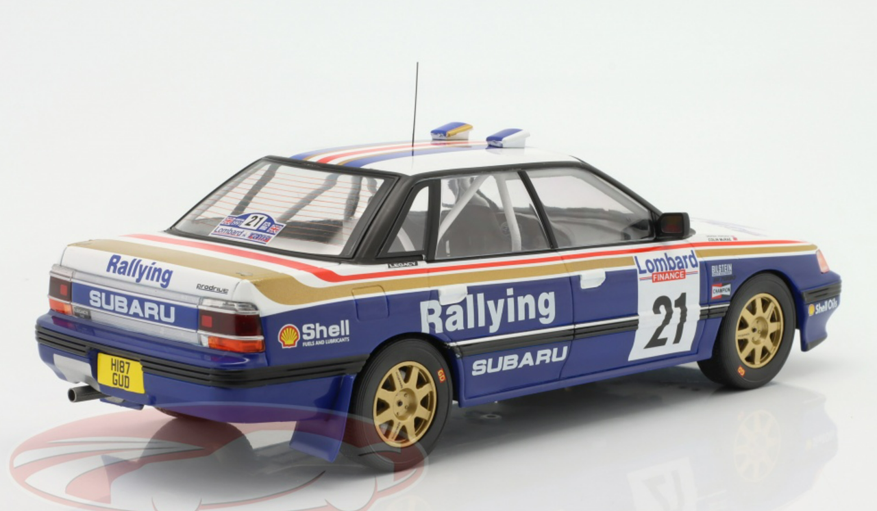 Modèle Réduit Subaru Legacy RS Rallye 1991 N°6 - échelle 1/18 - IXO Models - Neuf
