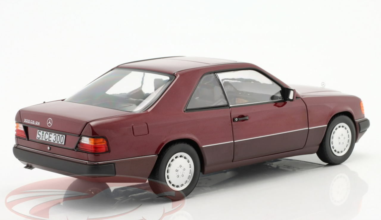 1/18 Dealer Edition 1988-1992 Mercedes-Benz 300 CE-24 Coupe (C124) (Almandine Red) Diecast Car Model