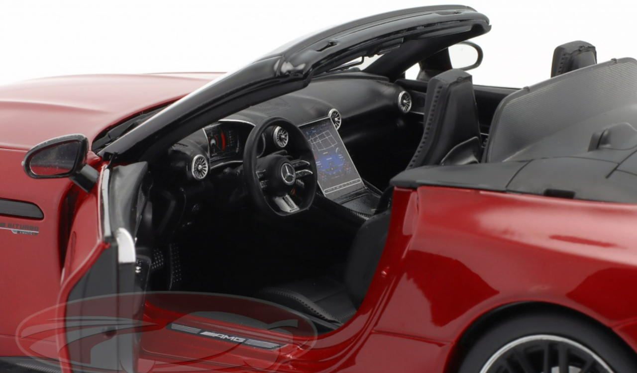 1/18 Dealer Edition 2022 Mercedes-Benz AMG SL63 4Matic+ Roadster (R232) (Patagonienrot Red) Diecast Car Model