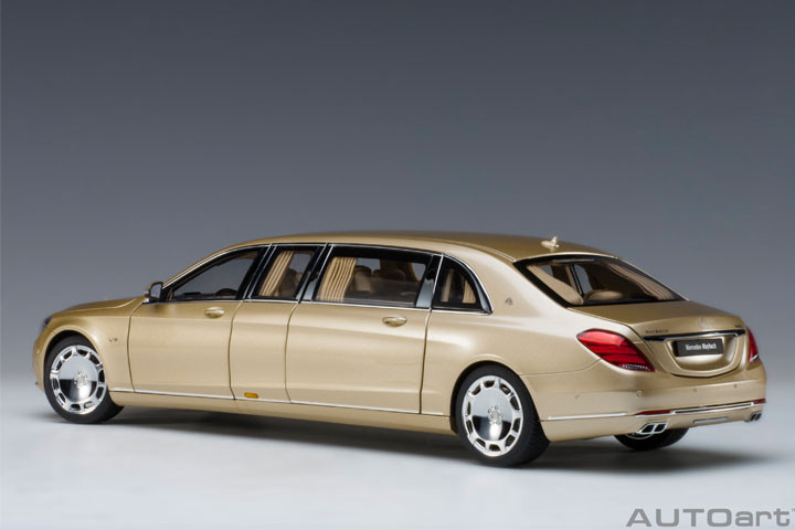 AUTO art☆Mercedes-Maybach Sクラス ゴールド ミニカー 1/18 AUTOart Mercedes Maybach S 600 S600 Pullman (Gold) Car Model