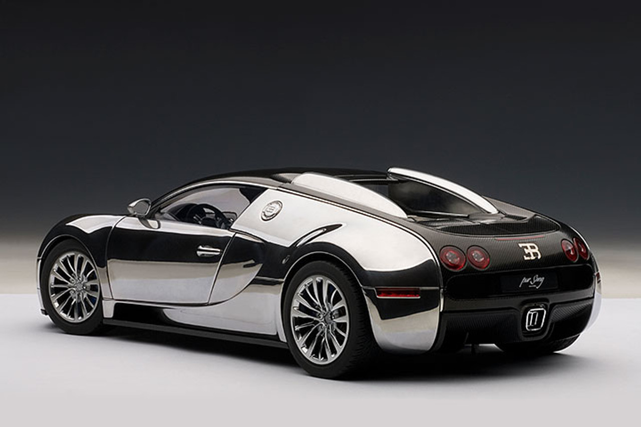 1/18 AUTOart Bugatti EB Veyron 16.4 Pur SANG (Black & Alumnium Casting) Car Model