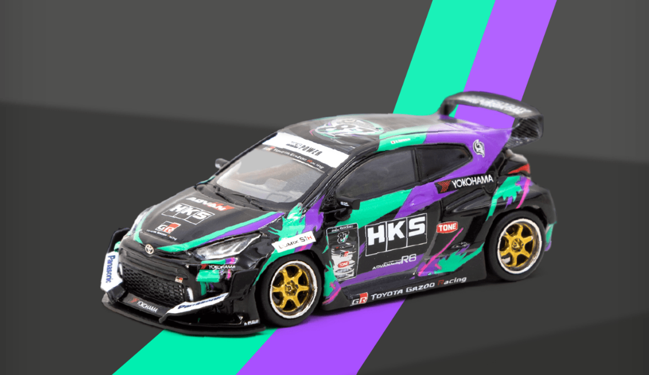 イ*ム様 ターマックワークス 1/64 HKS GRヤリス コンテナ セット 1/64 Tarmac Works HKS Racing Performer Toyota GR Yaris