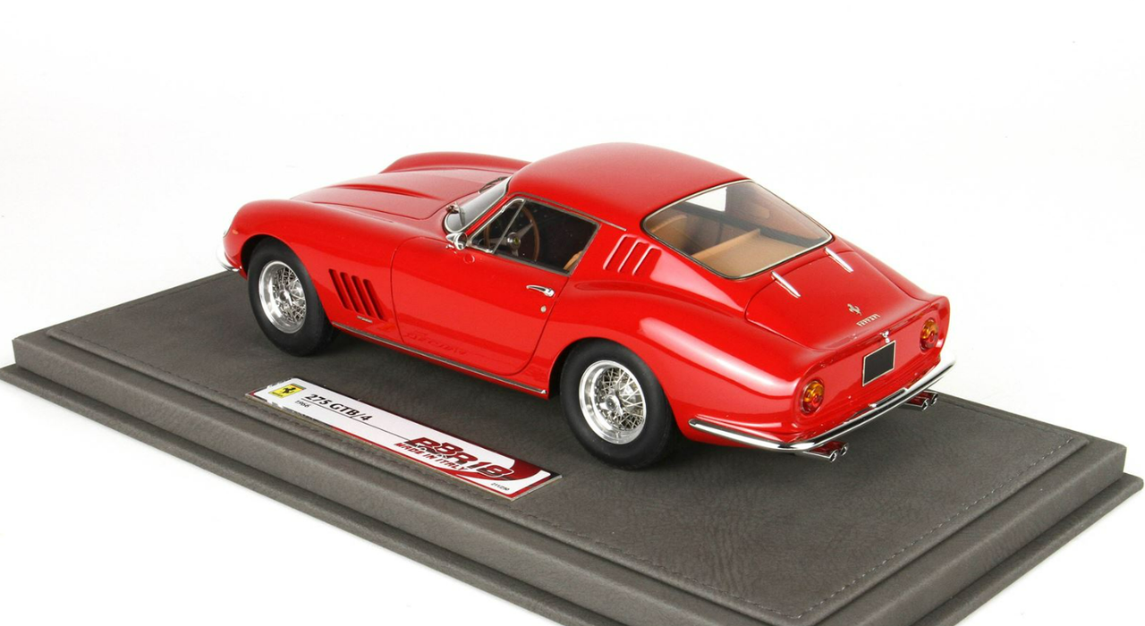 1/18 BBR 1966 Ferrari 275 GTB4 (Red) Resin Car Model Limited 250 Pieces