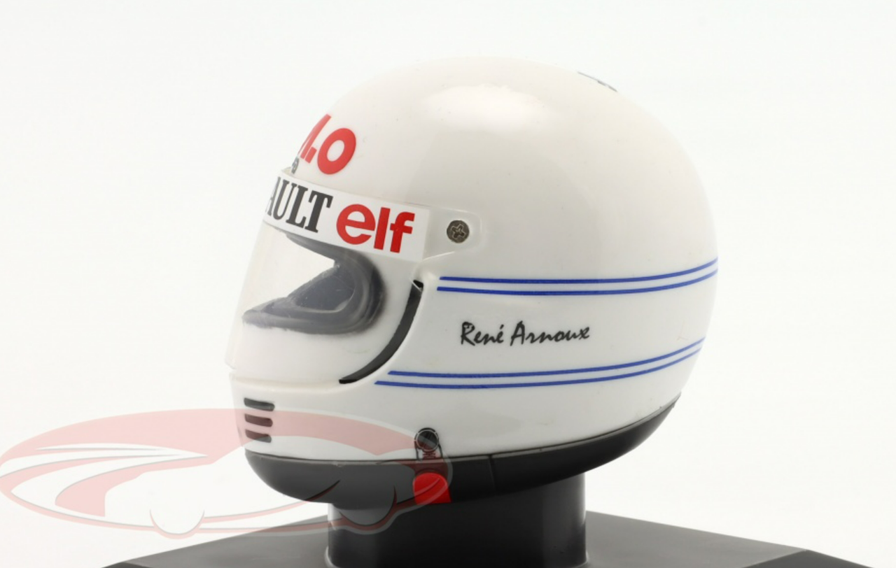 1/5 Spark 1981 Rene Arnoux #16 Equipe Renault Elf Formula 1 Helmet Model