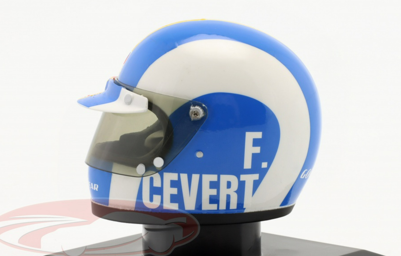 1/5 Spark 1973 Francois Cevert Elf Team Tyrrell Formula 1 Helmet Model