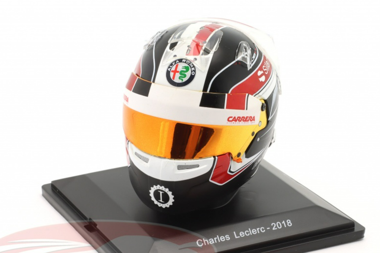 1/5 Spark 2018 Charles Leclerc #16 Alfa Romeo Sauber F1 Team Formula 1 Helmet Model