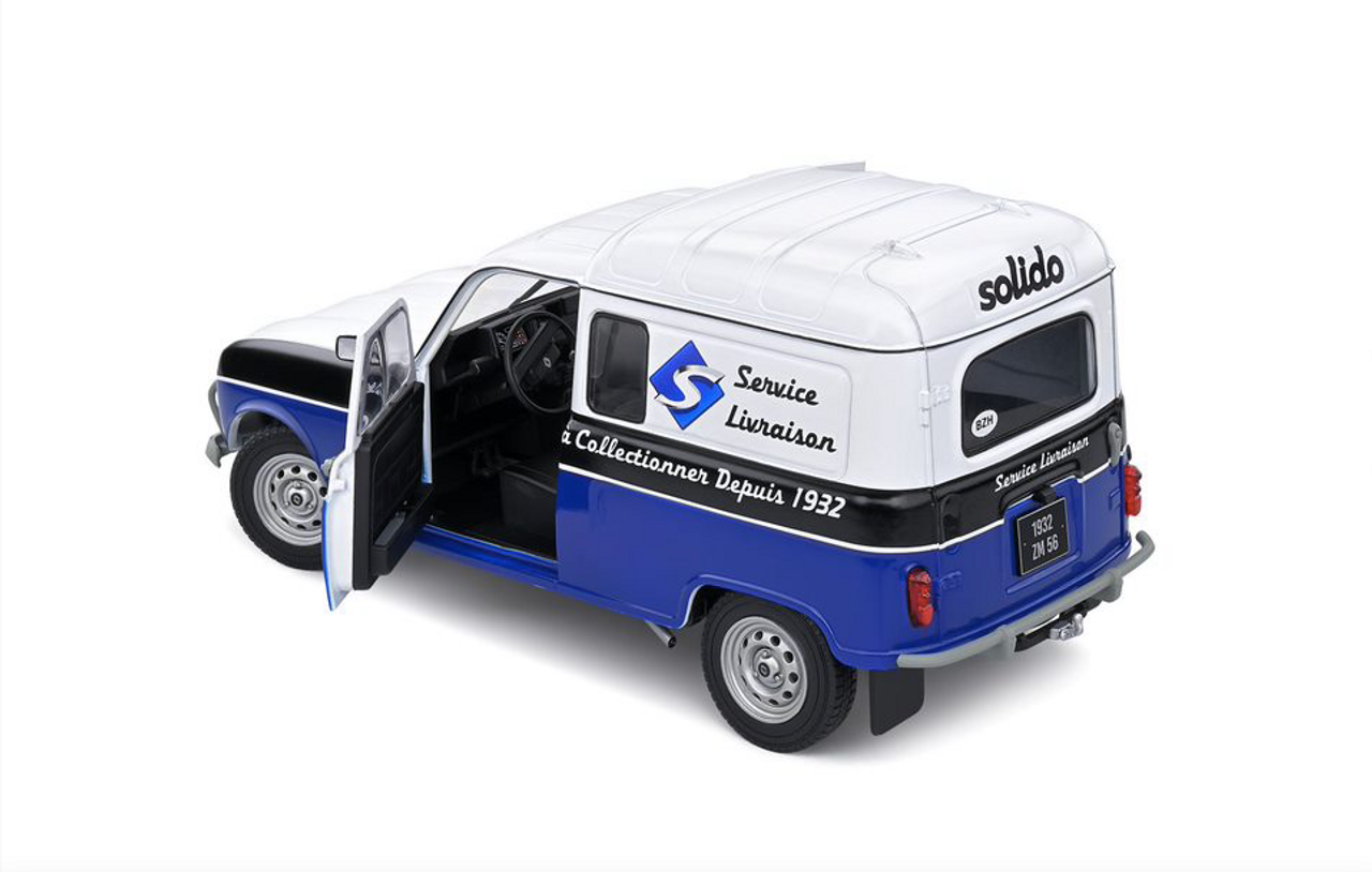 1/18 Solido Renault R4 LF4 90th Anniversary (Blue & White) Diecast Car Model