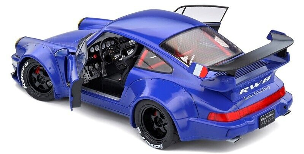 RWB CHAMPAGNE - RAUH WELT PORSCHE 911 (964) 1/18 SOLIDO (BLUE)