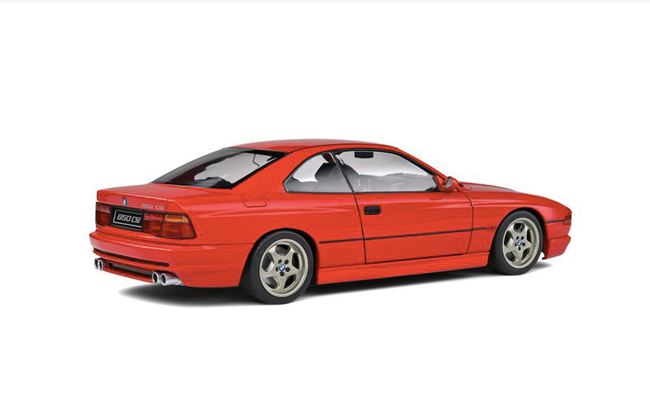 1/18 Solido 1990 BMW 850 CSI (E31) (Brilliant Red) Diecast Car Model