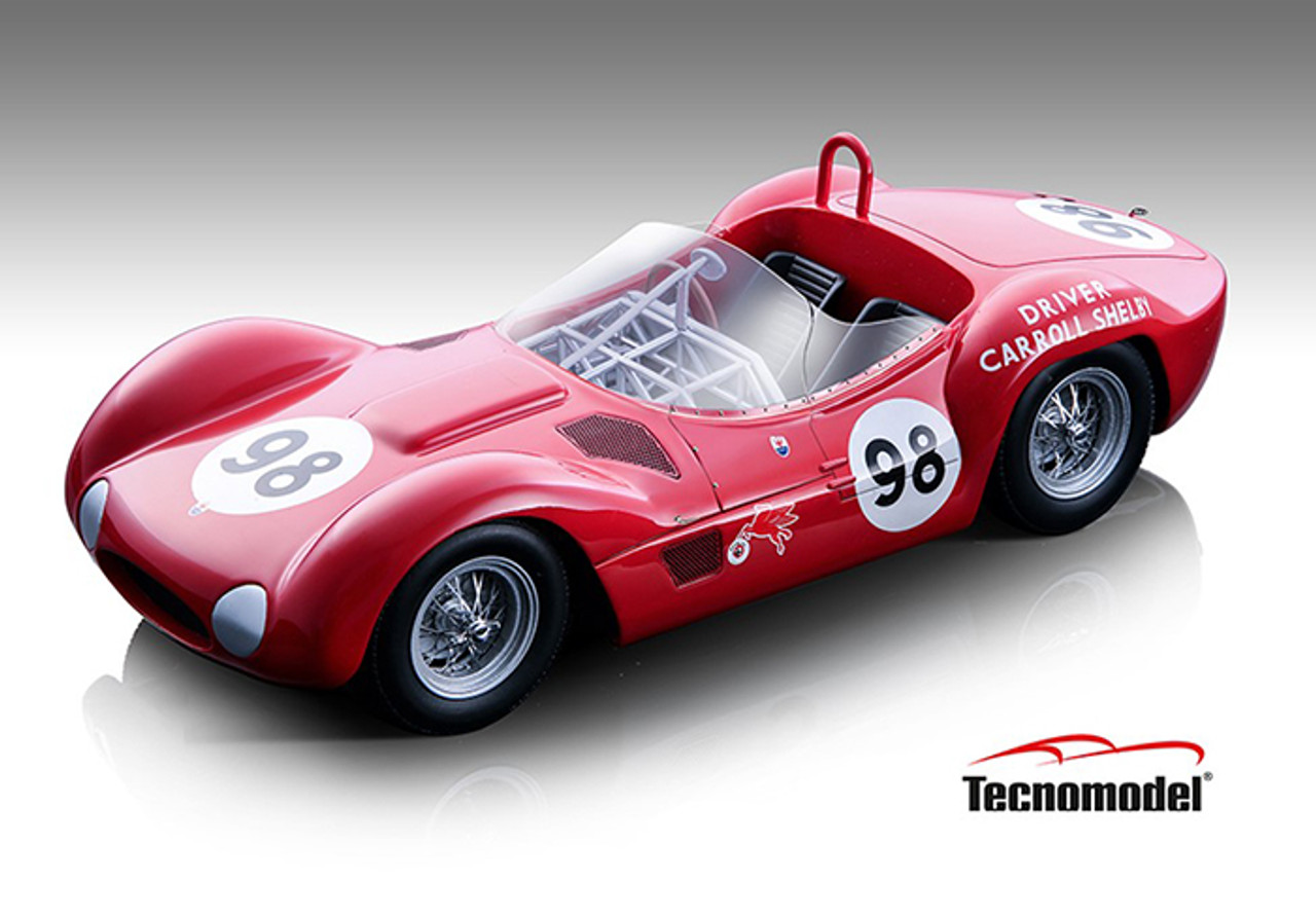 1/18 Technomodel 1960 Maserati Tipo 61 Birdcage #98 5th Riverside 200 Miles Resin Car Model Limited 90 Pieces