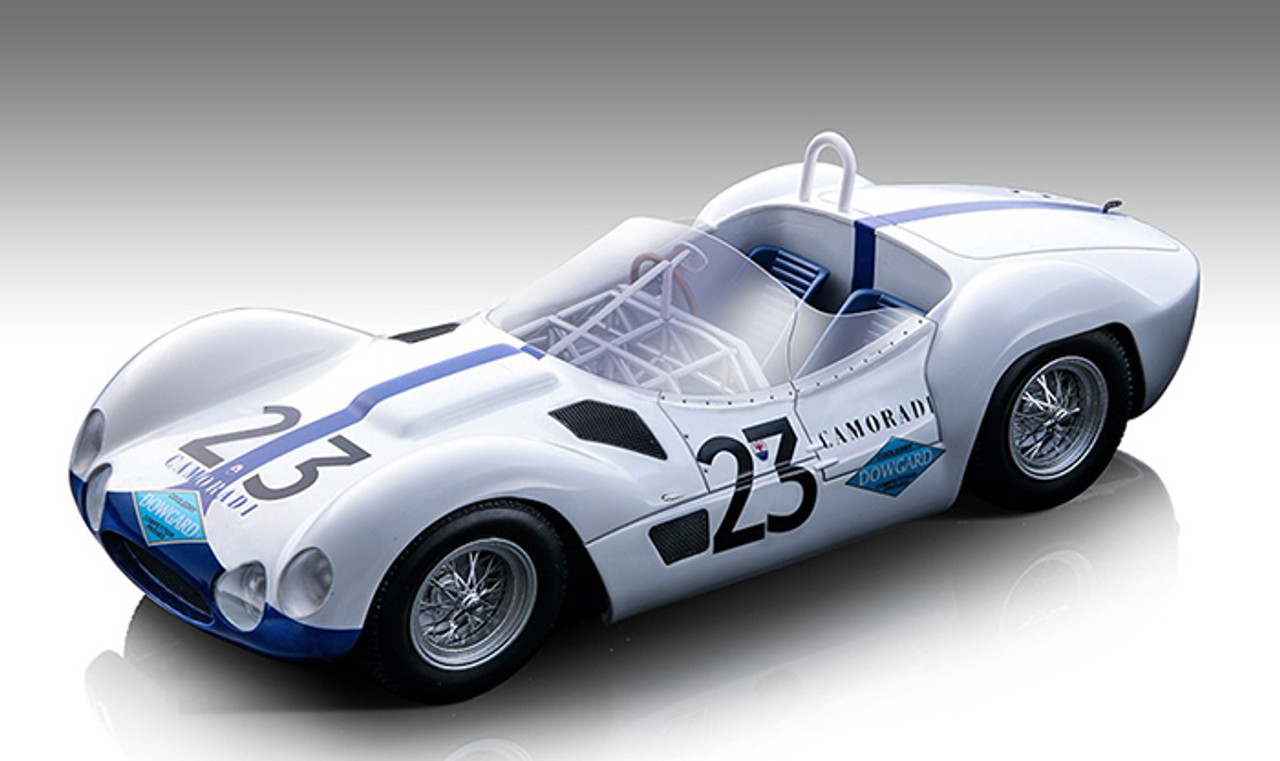 1/18 Technomodel 1960 Maserati Tipo 61 Birdcage #23 12h Sebring Camoradi USA Racing Team Stirling Moss, Dan Gurney Resin Car Model Limited 90 Pieces