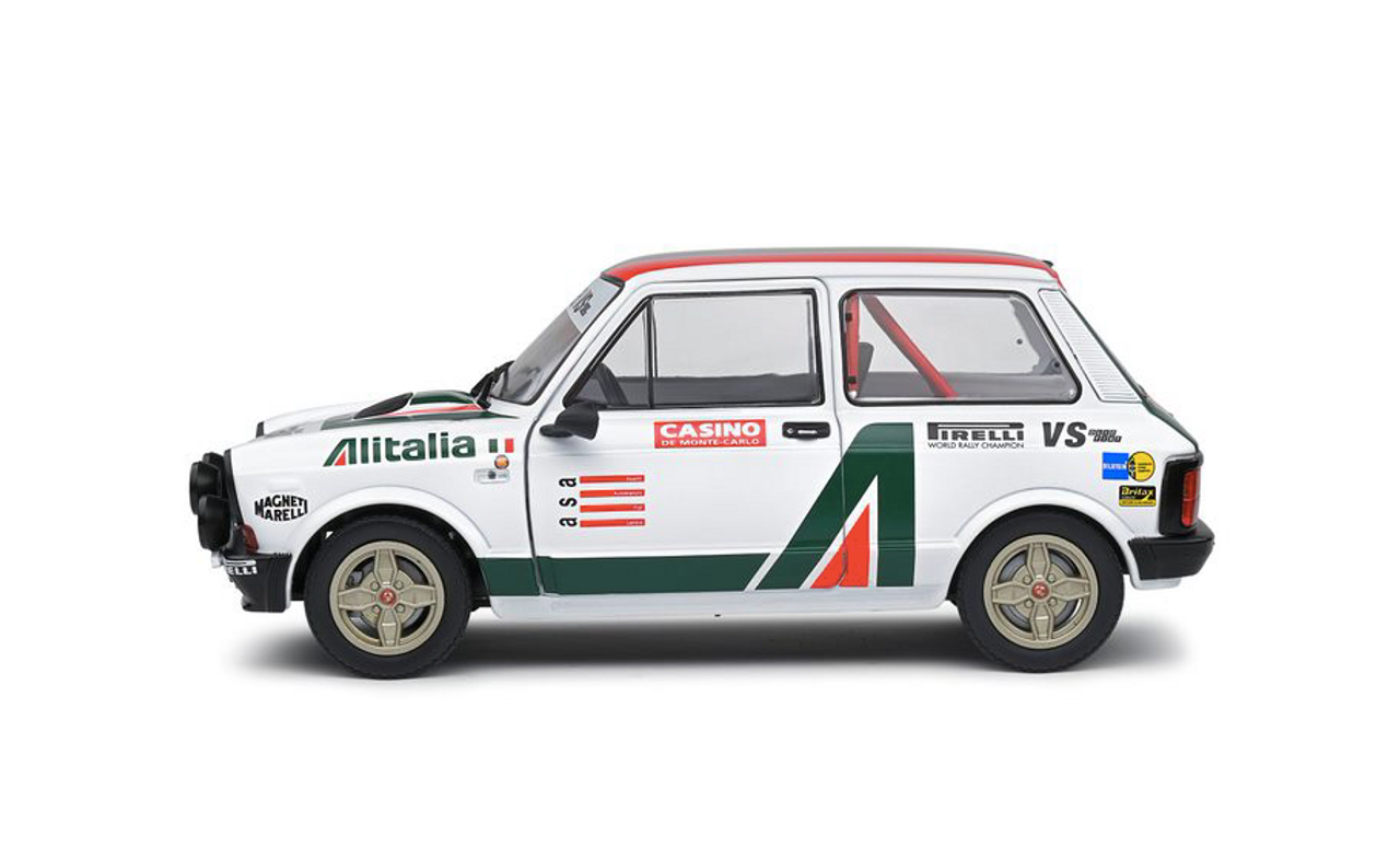 1/18 Solido 1980 Autobianchi A112 Abarth Alitalia Rallye Set Diecast Car Model