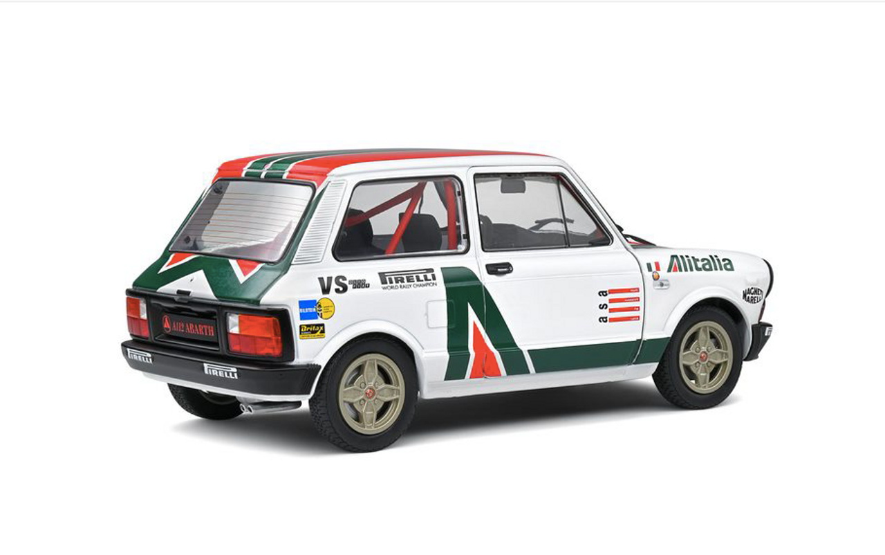 1/18 Solido 1980 Autobianchi A112 Abarth Alitalia Rallye Set Diecast Car Model