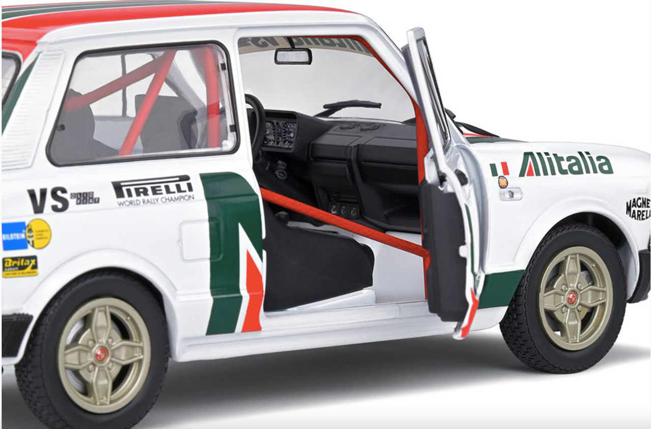 1/18 Solido 1980 Autobianchi A112 Abarth Alitalia Rallye Set Diecast Car Model