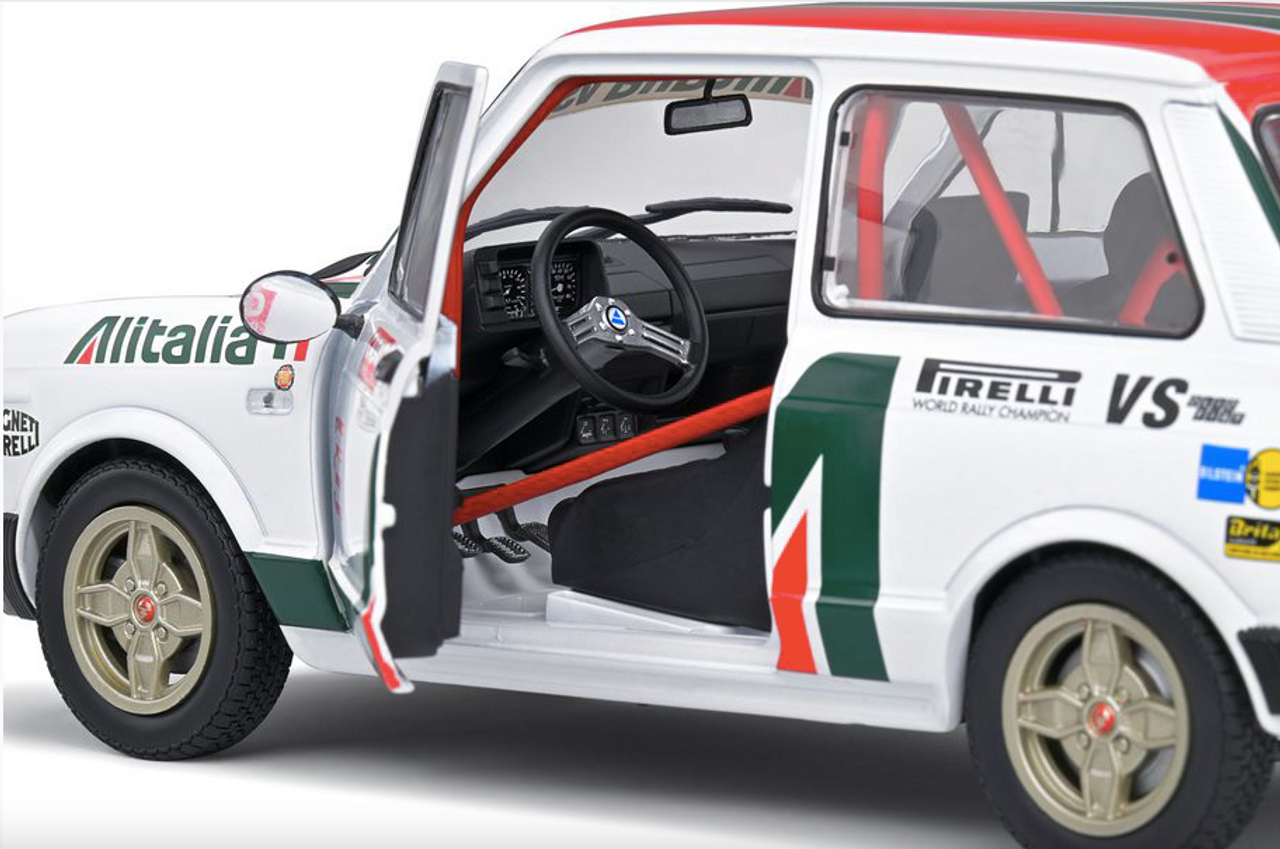 1/18 Solido 1980 Autobianchi A112 Abarth Alitalia Rallye Set Diecast Car Model