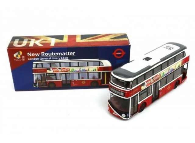 1/110 Tiny City #UK1 New Routemaster Bus London General Livery