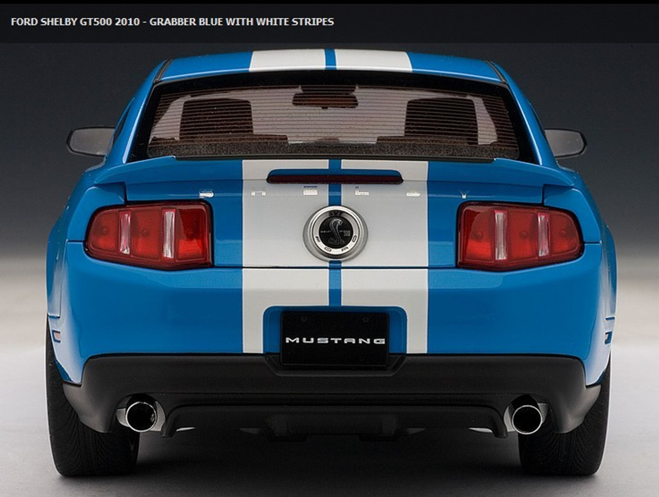 1/18 AUTOart 2010 Ford Mustang Shelby GT500 (Blue with White