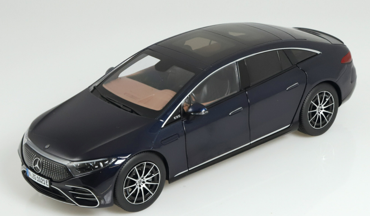1/18 NZG Mercedes-Benz EQS (Dark Blue) Diecast Car Model