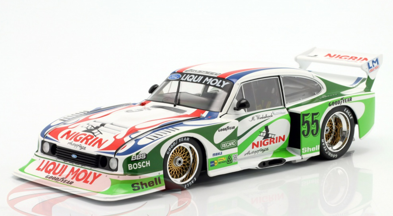 1/18 Werk83 1981 Ford Capri Turbo Gr. 5 Nigrin #55 DRM Liqui Moly Equipe Manfred Winkelhock Diecast Car Model