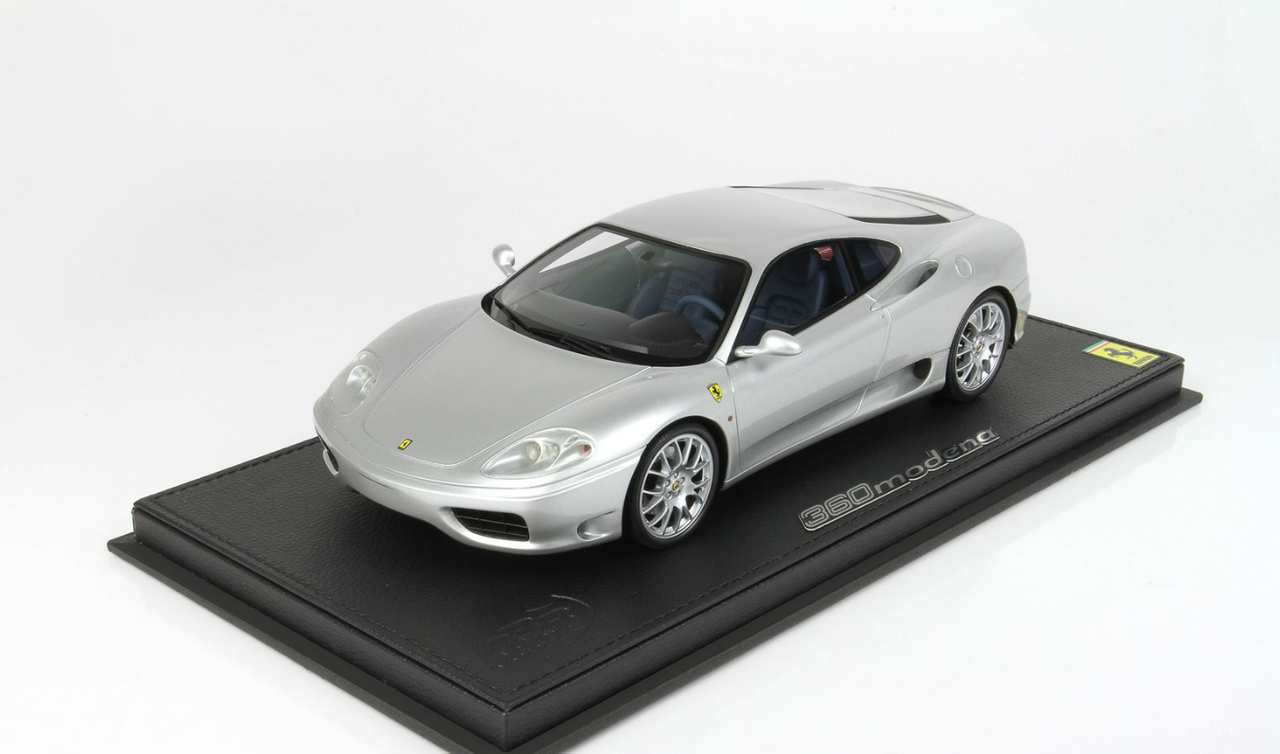 1/18 BBR 1999 Ferrari 360 Modena (Silver Nurburgring Metallic) Resin Car Model Limited 24 Pieces