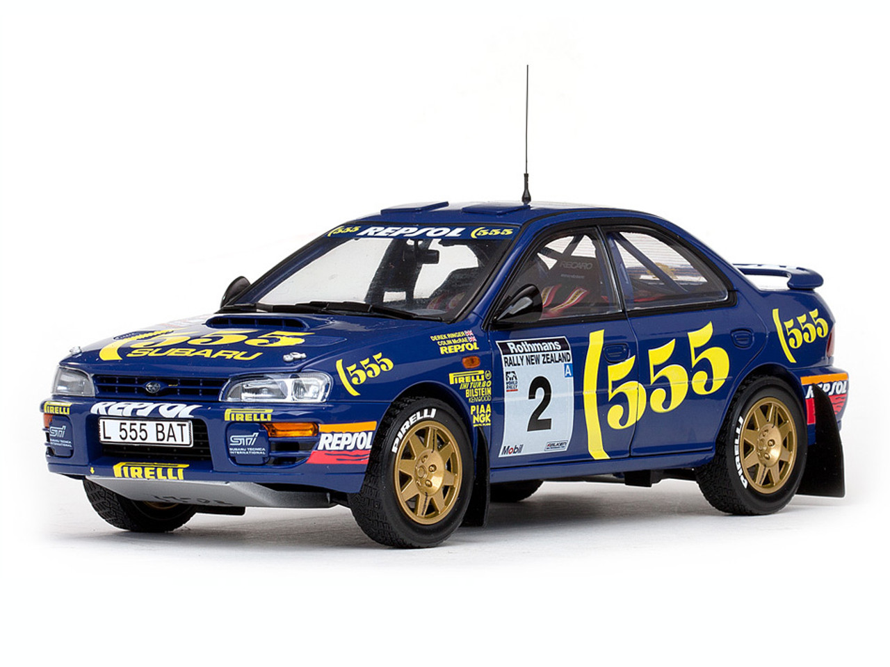 1/18 Sunstar 1994 Subaru Impreza 555 #2 C.McRae, D.Ringer  Winner Rally of New Zealand Diecast Car Model