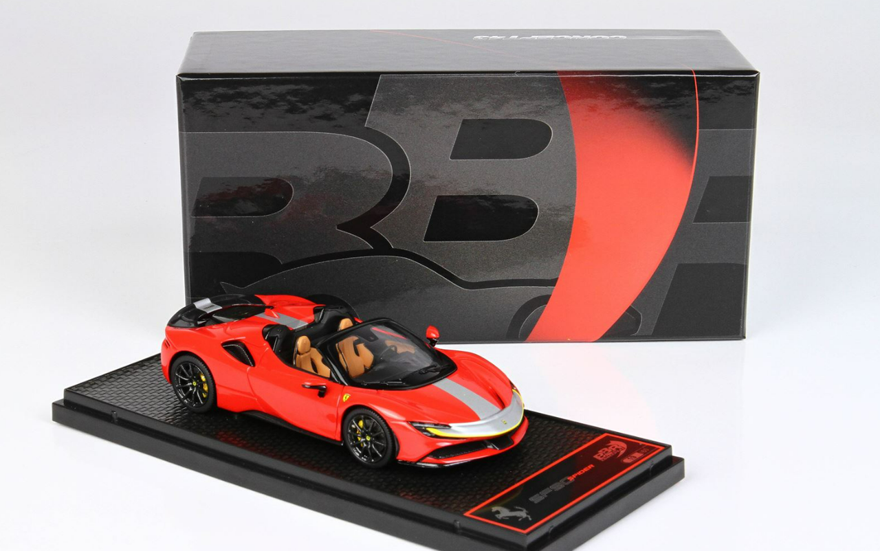 1/43 BBR Ferrari SF90 Spider Pack Fiorano (Rosso Corsa 322 Red) Resin Car Model Limited 60 Pieces