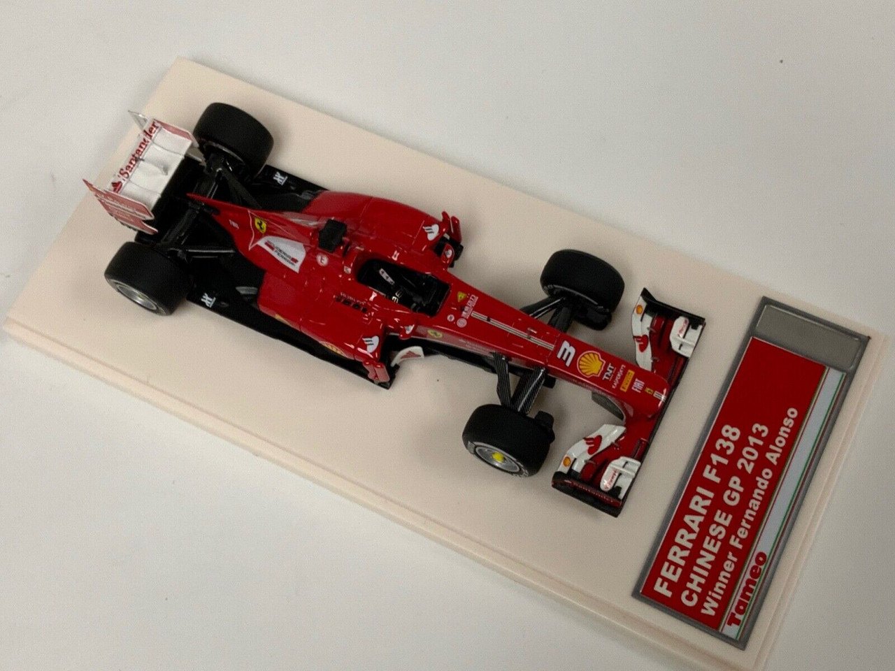1/43 Tameo Model 2013 Formula 1 China Grand Prix Fernando Alonso