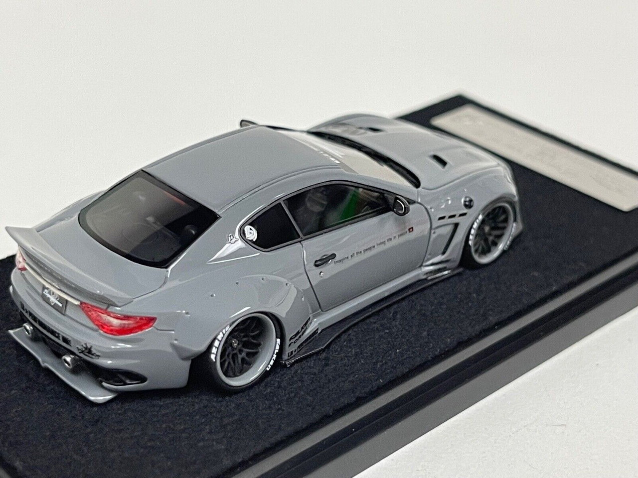 1/64 YM Model Maserati Gran Turismo S LB Works Liberty walk Zero fighter  Grey Car Model