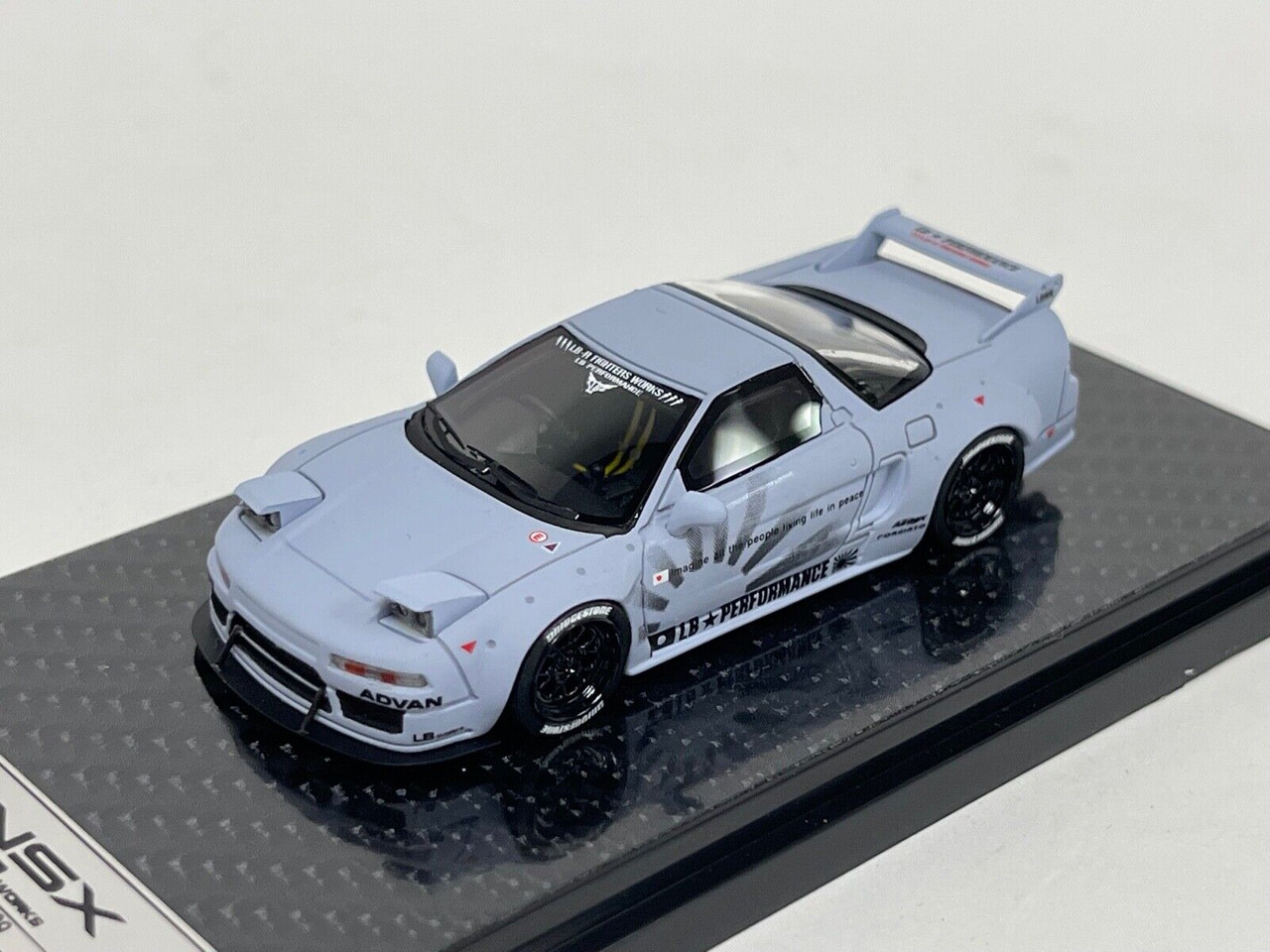 1/64 YM Model Honda NSX Liberty walk LB Performance Zero Fighter Grey Car  Model